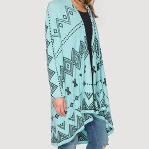 Embroidered JOHNNY WAS Cardigan BIYA GENOA Knit  Open Jacket